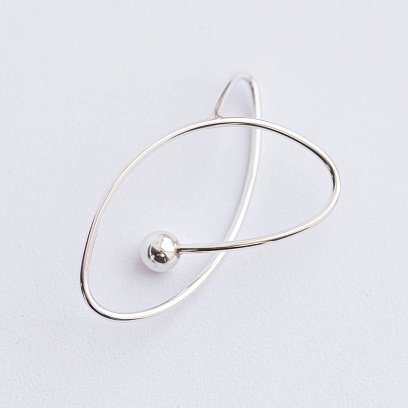 Срібна сережка - каффа "Космос" 123235 №3