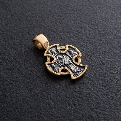 Православный крест "Господь Вседержитель. Ангел Хранитель" 131679 №3