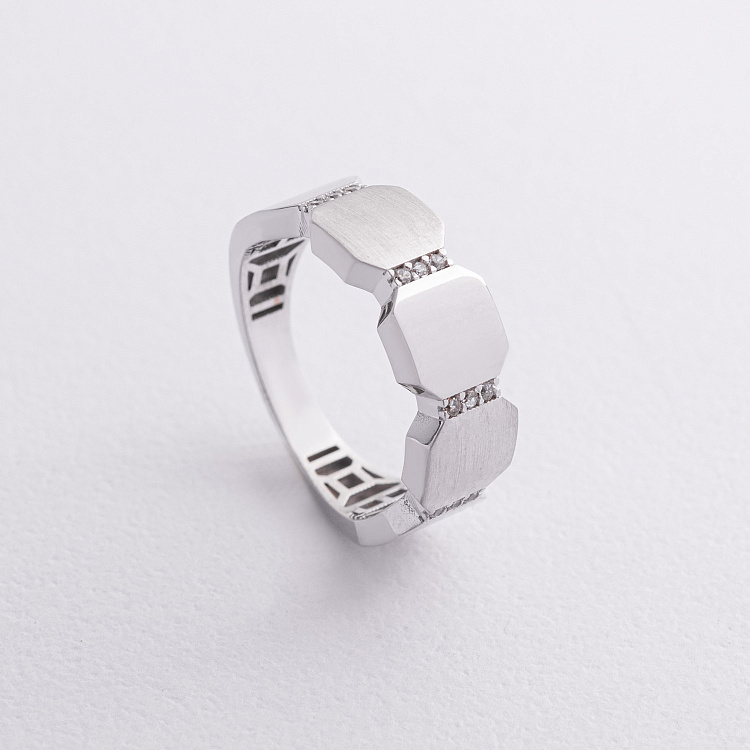 Кольцо "Claudia" в белом золоте (фианиты) к08244 Кольцо "Claudia" в белом золоте (фианиты) к08244 от ювелирного магазина Оникс