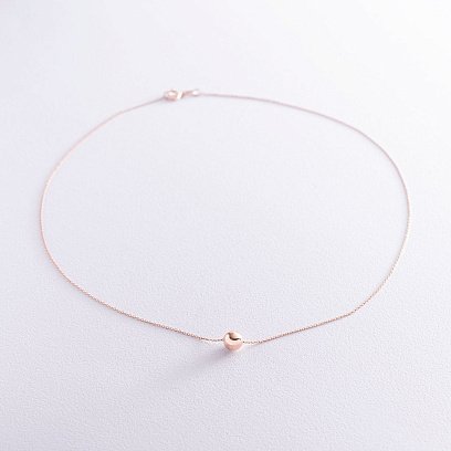 Золотое колье "Шар" (0.7 см) кол01721 №2