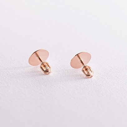 Золоті сережки - пусети "Кружечки" с08037 №3