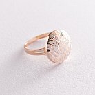 Эксклюзивное золотое кольцо с белой эмалью к05654 от ювелирного магазина Оникс