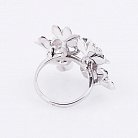 Серебряное кольцо с цветами 111984 от ювелирного магазина Оникс - 1