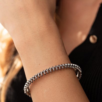 Жорсткий браслет "Тереза" у сріблі 141416 №6