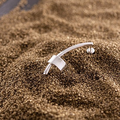 Срібна каффа "Дотик" (на ліве вушко) 122913л №13