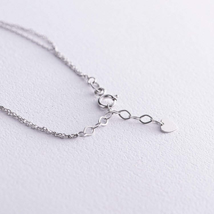 Браслет "Бесконечность" в белом золоте б05102 от ювелирного магазина Оникс - 2