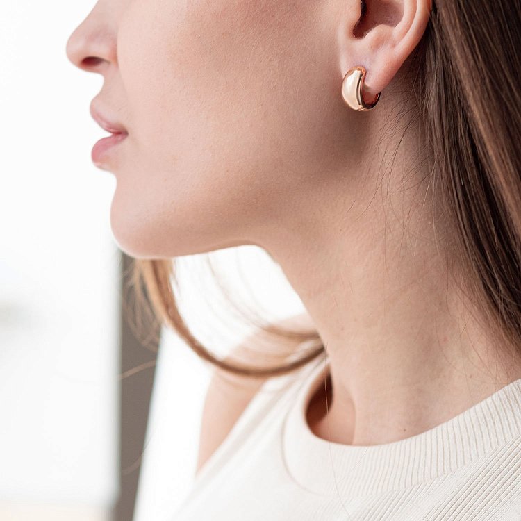 Сережки в червоному золоті "Грація" с07329 від ювелірного магазину Онікс - 1