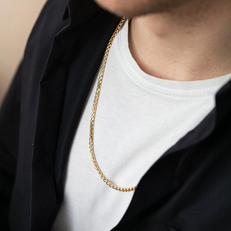 Ланцюжок плетіння Венеція - 3мм (жовте золото) ц00243-3 від ювелірного магазину Онікс - 1