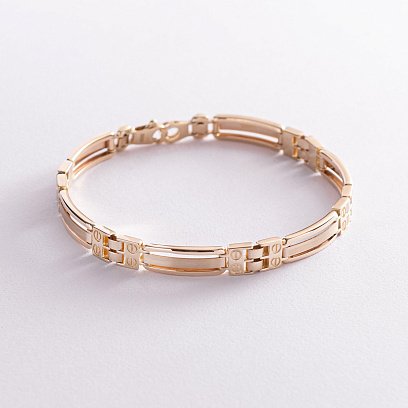 Чоловічий браслет у жовтому золоті б05006