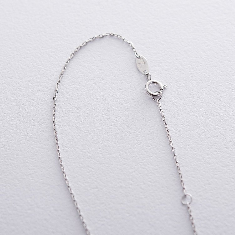 Золоте подвійне кольє "Серце" (фіаніт) кол01039 від ювелірного магазину Онікс - 5