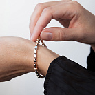 Золотой браслет "Кубики - шарики" б05104 от ювелирного магазина Оникс - 1