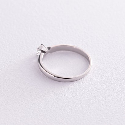 Заручальна золота каблучка з діамантом кб0413 №5