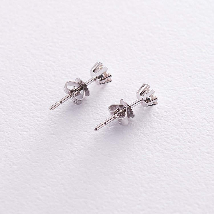 Золотые серьги - пусеты (бриллианты) сб0082ca от ювелирного магазина Оникс - 2