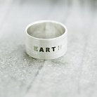 Серебряное кольцо с гравировкой "Earth" 112143earth от ювелирного магазина Оникс - 4
