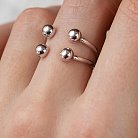 Серебряное кольцо "Шарики" 901-01191 от ювелирного магазина Оникс - 2