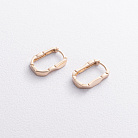 Серьги "Violet" в красном золоте mini с09740 от ювелирного магазина Оникс - 1