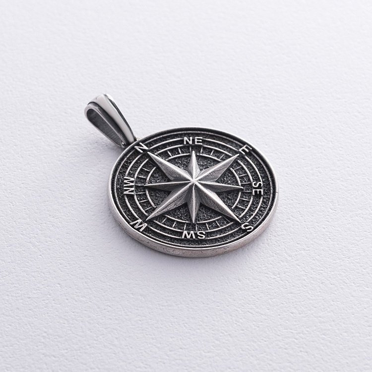 Срібний кулон "Компас. Полярна зірка" 133186 від ювелірного магазину Онікс - 6