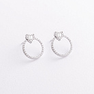 Золоті сережки - пусети "Сердечки" з діамантами сб0672ca от ювелирного магазина Оникс