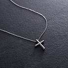 Кольє з хрестиком у сріблі 181266 от ювелирного магазина Оникс - 3