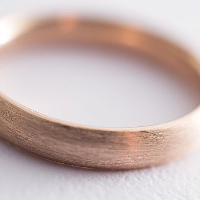 Золота обручка 5 мм (матове) обр00405 №3