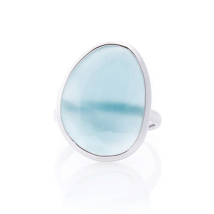 Серебряное кольцо "Бриз" (им.улексит) 112098 от ювелирного магазина Оникс - 1