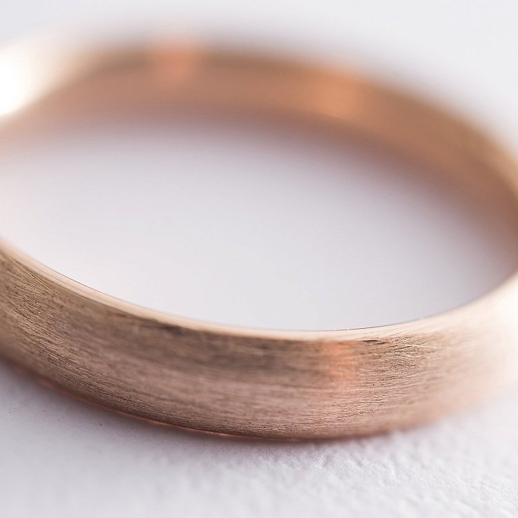 Золота обручка 5 мм (матове) обр00405 від ювелірного магазину Онікс - 2