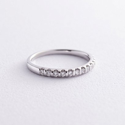 Кольцо в белом золоте с бриллиантами кб0486ca №3