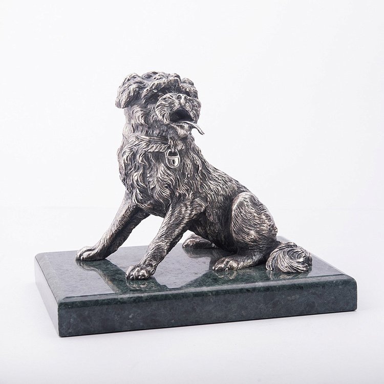 Серебряная фигура ручной работы "Шарик" сер00029 от ювелирного магазина Оникс