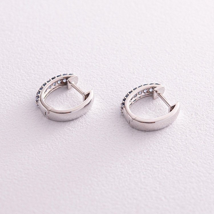 Золоті сережки з сапфірами сб0425gl від ювелірного магазину Онікс - 2