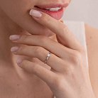 Помолвочное золотое кольцо с бриллиантом 26411121 от ювелирного магазина Оникс - 7