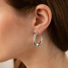 Сережки - кільця "Wendy" у сріблі 7335 от ювелирного магазина Оникс - 10