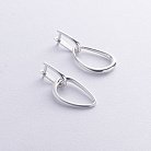Срібні сережки "Симпатія" 122770 от ювелирного магазина Оникс - 6