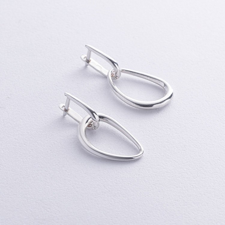 Срібні сережки "Симпатія" 122770 від ювелірного магазину Онікс - 6