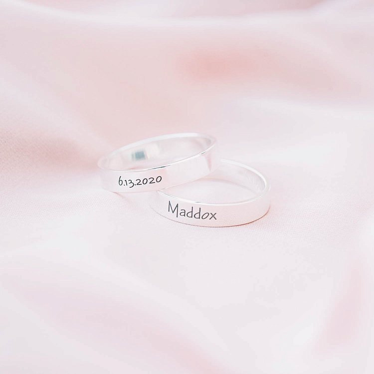 ﻿Срібна каблучка з гравіюванням 112565 від ювелірного магазину Онікс - 7