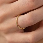Кольцо "Косичка" в желтом золоте к07129 от ювелирного магазина Оникс - 8