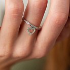 Золотое кольцо "Сердечко" с бриллиантами кб0073ca от ювелирного магазина Оникс - 3