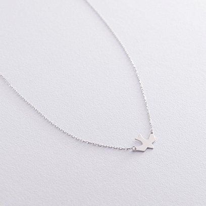 Срібне кольє "Ластівка" 181004 №2