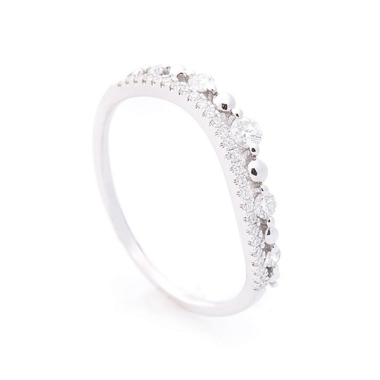 Золотий перстень з діамантами кб0169са від ювелірного магазину Онікс