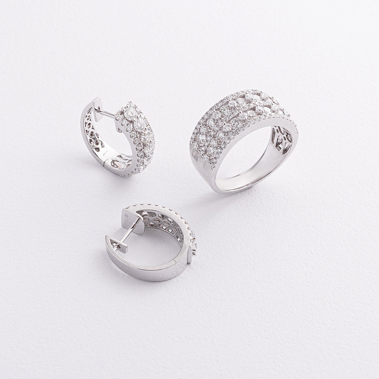 Золотое кольцо с бриллиантами кб0561cha от ювелирного магазина Оникс - 5