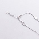 Срібний браслет "Сердечки" на ногу 905-01075 от ювелирного магазина Оникс - 1