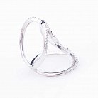 Срібний перстень з фіанітами 111869 от ювелирного магазина Оникс - 1