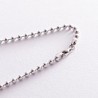 Шариковая мужская цепочка в серебре 181074 от ювелирного магазина Оникс - 3