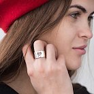 Серебряное кольцо "Сердце" 112229 от ювелирного магазина Оникс