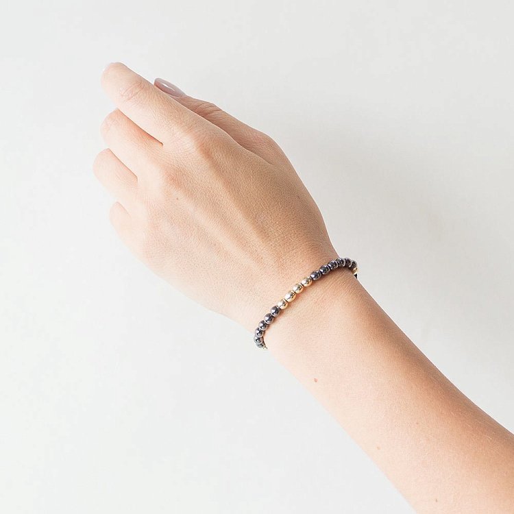 Золотий браслет "Кульки" б02678 від ювелірного магазину Онікс - 2