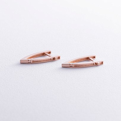 Серьги "Венди" в красном золоте с08519 №3