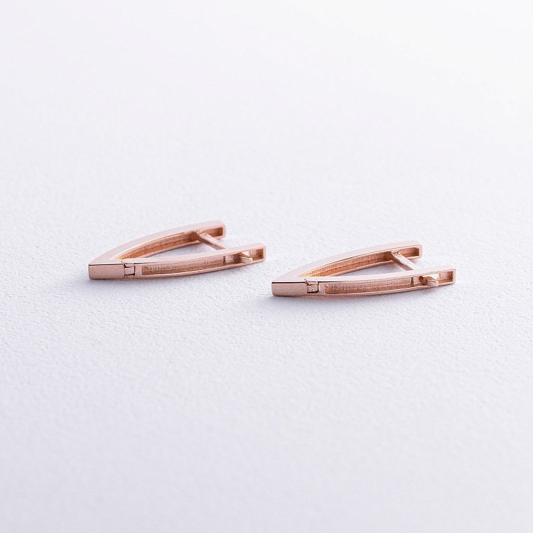 Серьги "Венди" в красном золоте с08519 от ювелирного магазина Оникс - 2