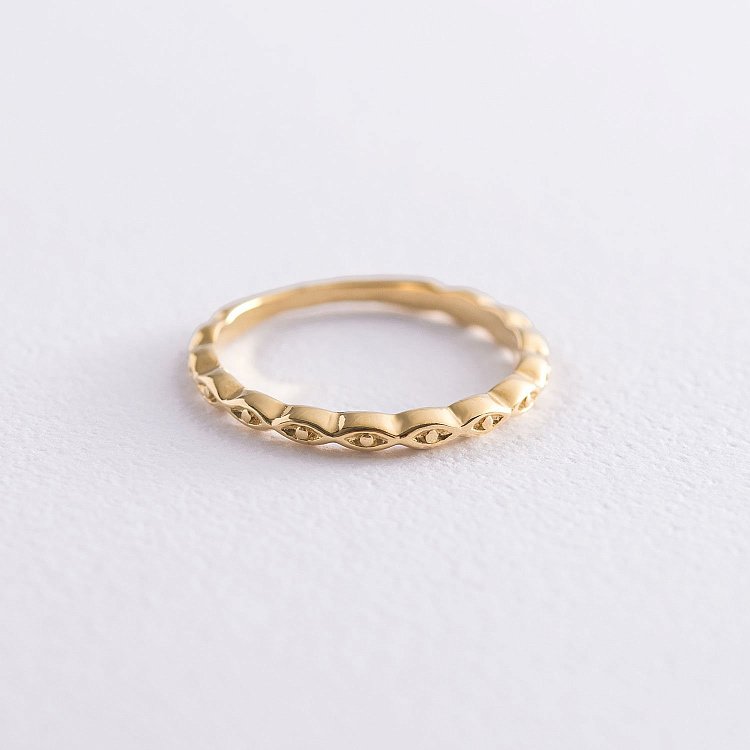 Серебряное кольцо с позолотой 112531 от ювелирного магазина Оникс