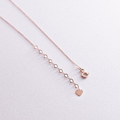 Колье "Love" в красном золоте кол02265 №8