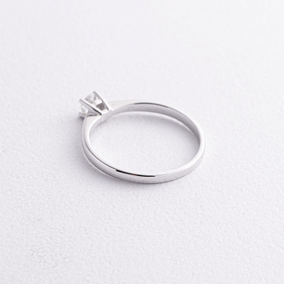 Заручальна золота каблучка з діамантом 101-10021(3.7) б №4