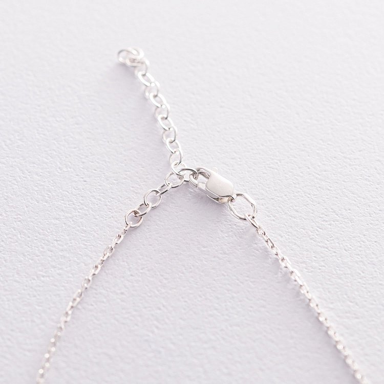 Срібне кольє "Мінімалізм" 181109 від ювелірного магазину Онікс - 2